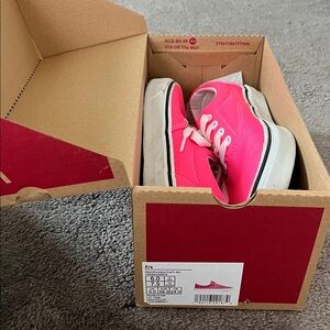 Vans Kids Neon Pink Sneakers